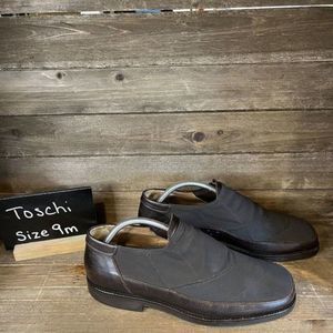 Mens Michael‎ Toschi CIS Carbon Insole Brown Slip On Loafers Shoes Size 9 M GUC